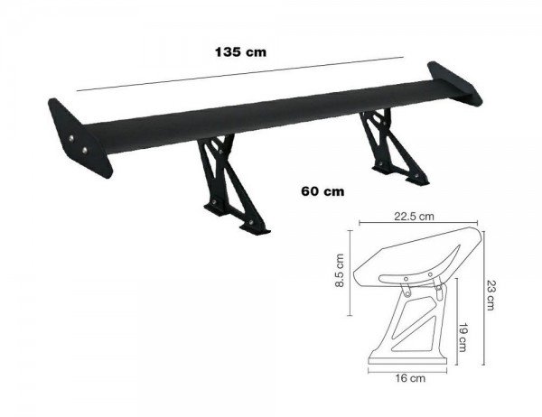 SIMONI RACING Alu Heckspoiler (nicht CH-Norm)