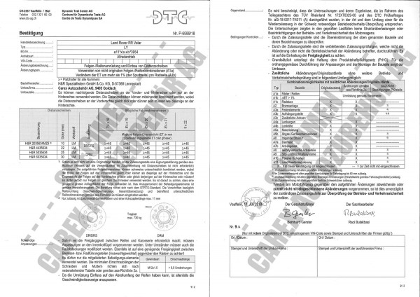 DTC-Gutachten P-6589/18 zu DR-Set