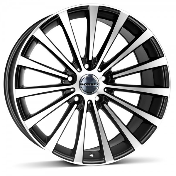 Borbet BLX-8518 black polished matt KBA 49549