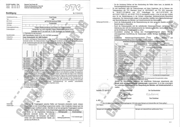 DTC-Gutachten P-3141/10 zu DR-Set