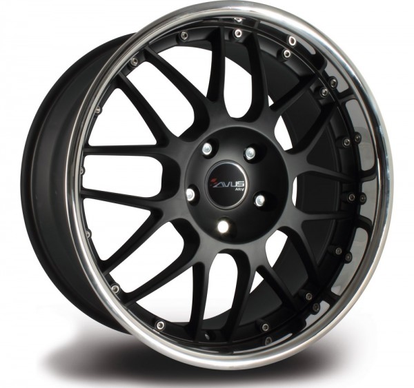 AVUS ACM-05/2 matt black inoxx lip