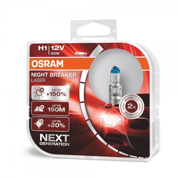 OSRAM Glühlampen Night Breaker Laser +150%