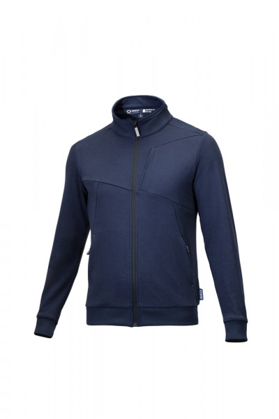 SPARCO TEAMWORK GRIT SWEATSHIRT FULL ZIP PLATA