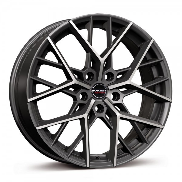 Borbet BY 80830 titan polished matt KBA 53962