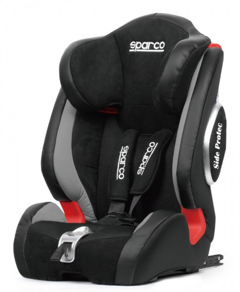 SPARCO Kindersitz F1000KI schwarz-grau, mit Isofix