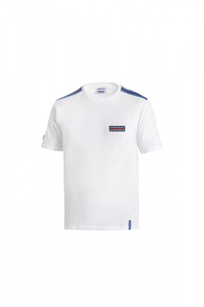 SPARCO T-SHIRT MARTINI-R OBERTEIL STREIFEN WH L