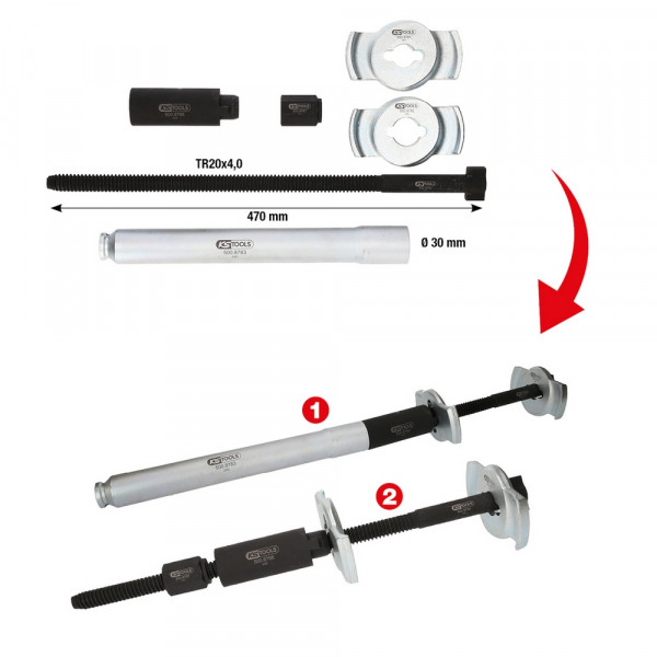 KS TOOLS Universal-Innen-Federspanner-Satz, 6-tlg