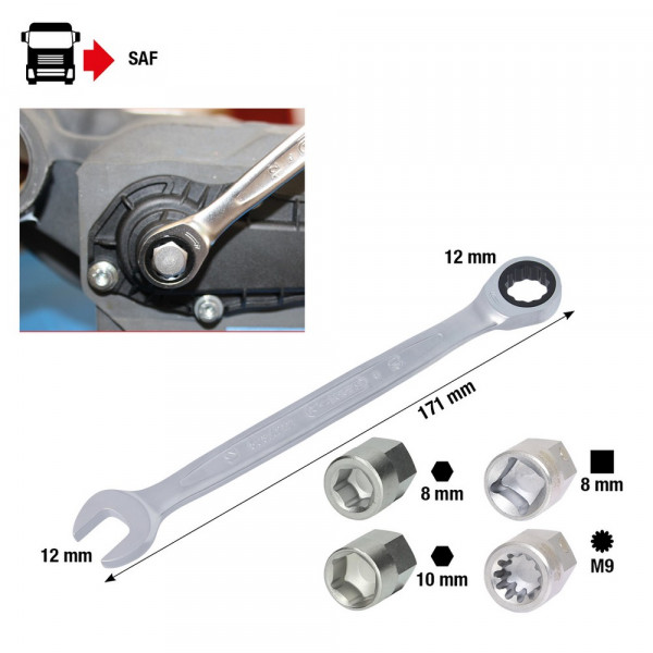 KS TOOLS Bremskolben Steckschlüssel-Satz