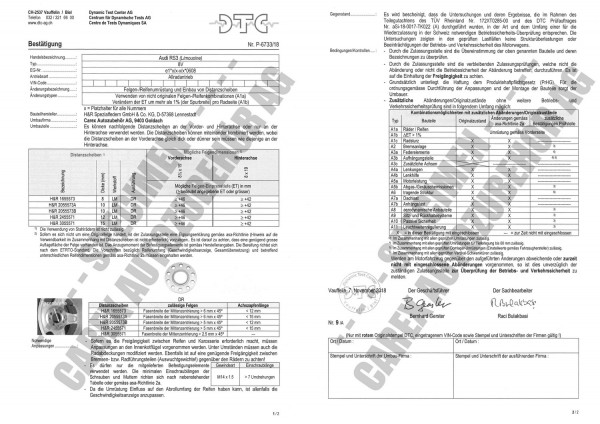 DTC-Gutachten P-6733/18 zu DR-Set
