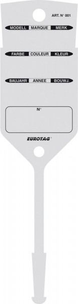 EUROTAG Schlüssel-Etiketten SILBER