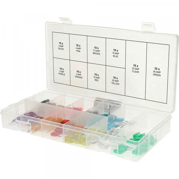 KS TOOLS Sortiment Mini Sicherungen 100-tlg.