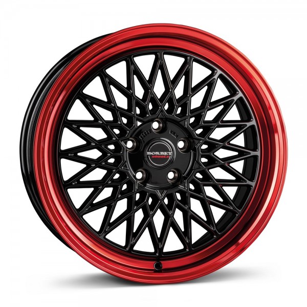 Borbet B 8018 black rim red KBA 53307