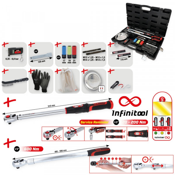 KS TOOLS MASTER Radwechsel-Service-Satz mit 1/2&quot;