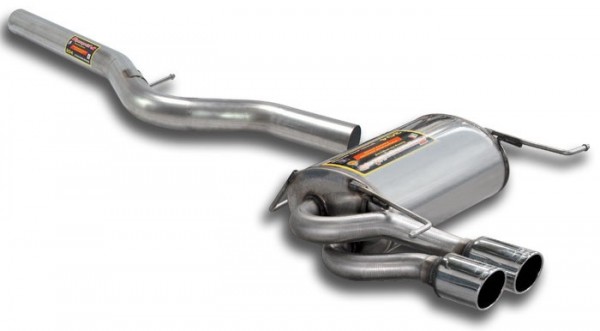 SUPERSPRINT Endschalldämpfer 2x80mm rund Inox
