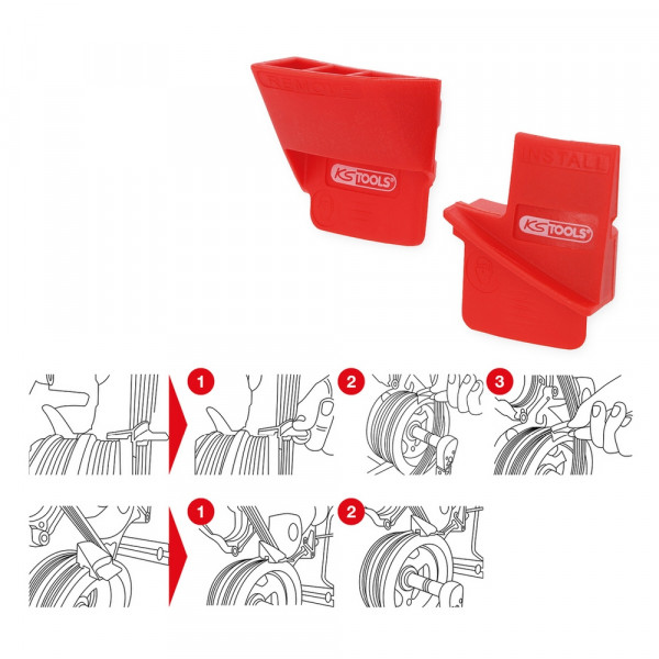 KS TOOLS Keilrippenriemen-Werkzeug-Satz, 2-tlg