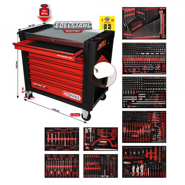 KS TOOLS Performanceplus Werkstattwagen P30