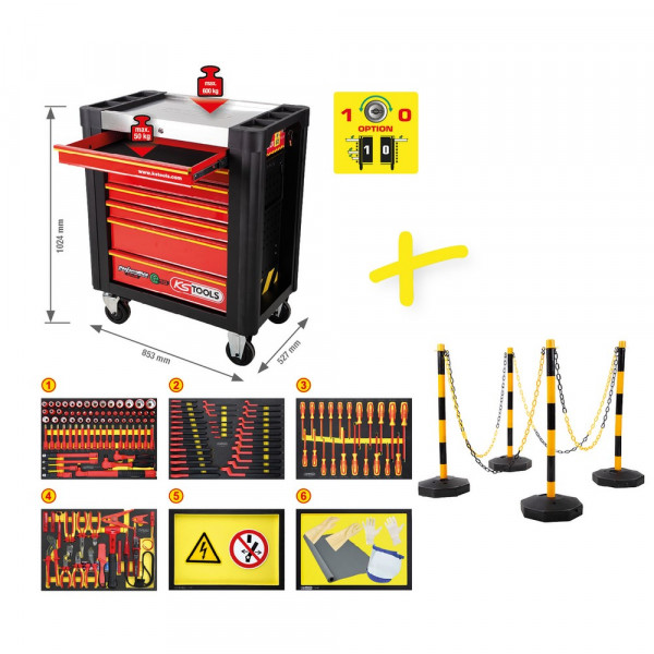 KS TOOLS PERFORMANCEplus Werkstattwagen e10