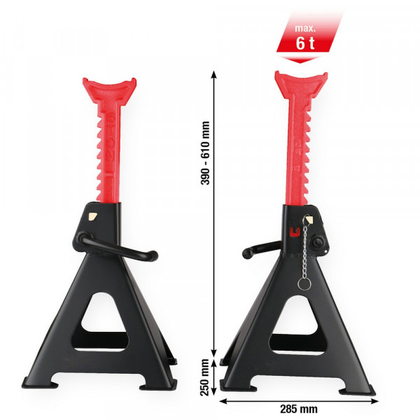 KS TOOLS performance Stahl-Unterstellbock mit