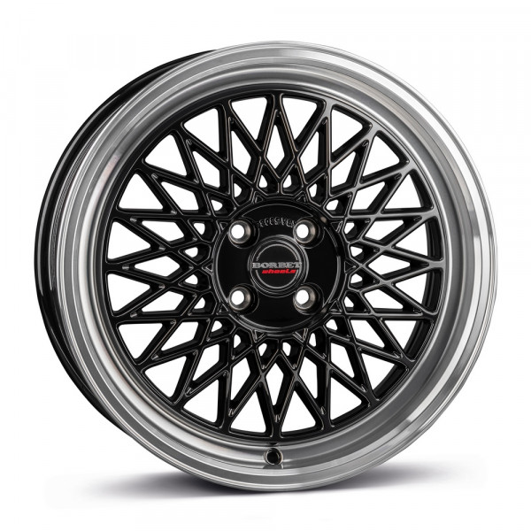 Borbet B-7516 black rim polished KBA100670
