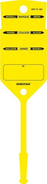 EUROTAG Schlüssel-Etiketten GELB