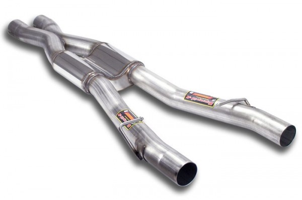SUPERSPRINT Mittelschalldämpfer + X-Pipe