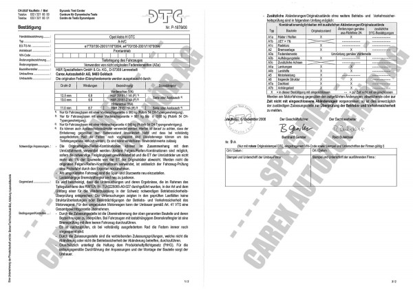 DTC-Gutachten P-1878/06 zu Federn