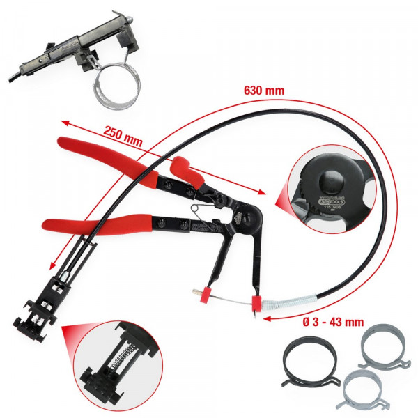KS TOOLS Universal-Schlauchschellenzange mit