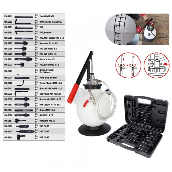 KS TOOLS Universal Getriebeöl-Füllsystem-Satz