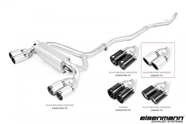 EISENMANN Endschalldämpfer Duplex Inox 4x90mm