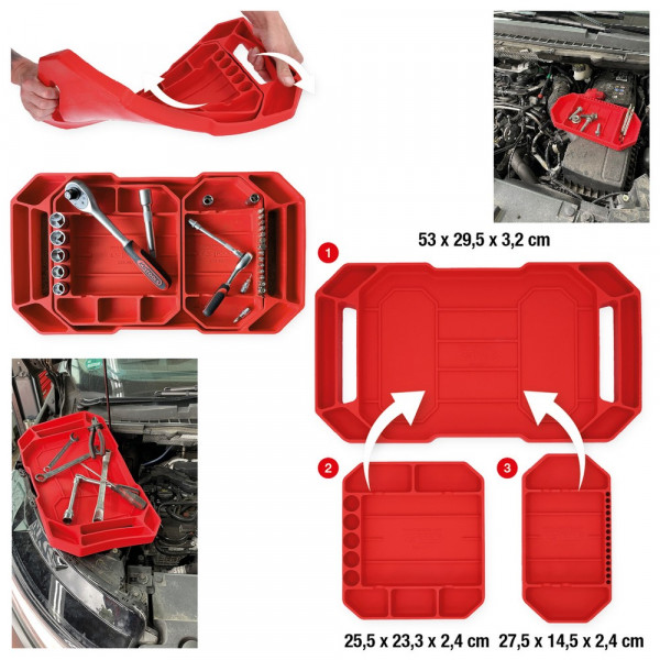 KS TOOLS Werkzeugablagensatz aus Silikon,