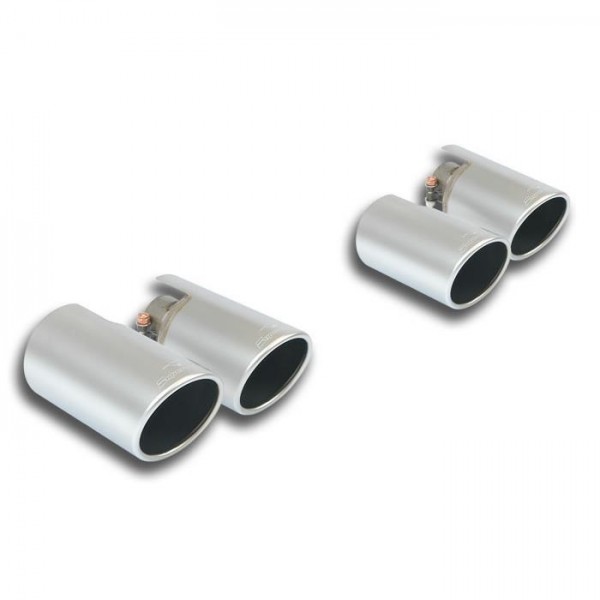 SUPERSPRINT Endrohre rechts-links &quot;Satin&quot; 2x90mm