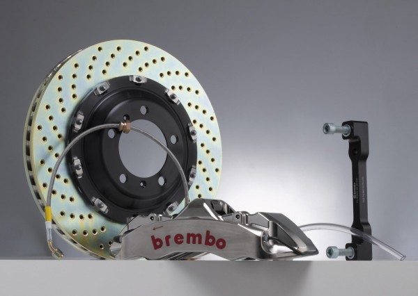 BREMBO GT-R Kit für Vorderachse, Sattel vernickelt