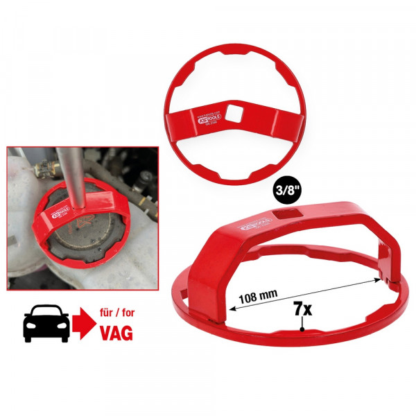 KS TOOLS 3/8&quot; Kühlerdeckel-Lösewerkzeug für VAG