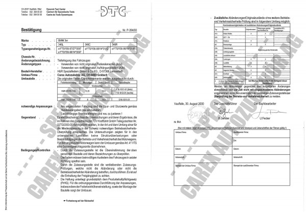 DTC-Gutachten P-394/00 zu Cup-Kit-Fw.