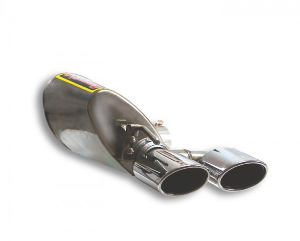 SUPERSPRINT Endschalldämpfer links oval 2x120x80mm