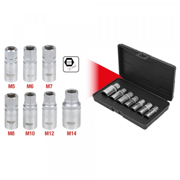 KS TOOLS Stehbolzen-Ausdreher-Satz, 7-tlg