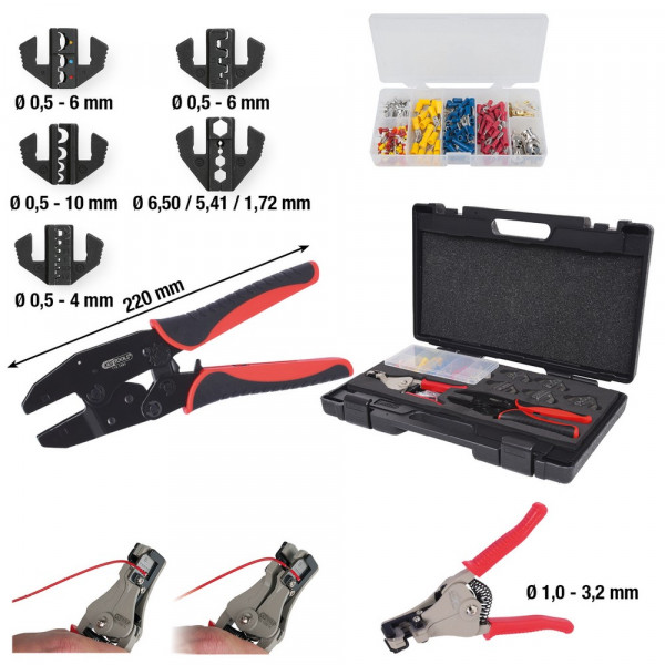 KS TOOLS Automatik-Crimpwerkzeug-Satz,