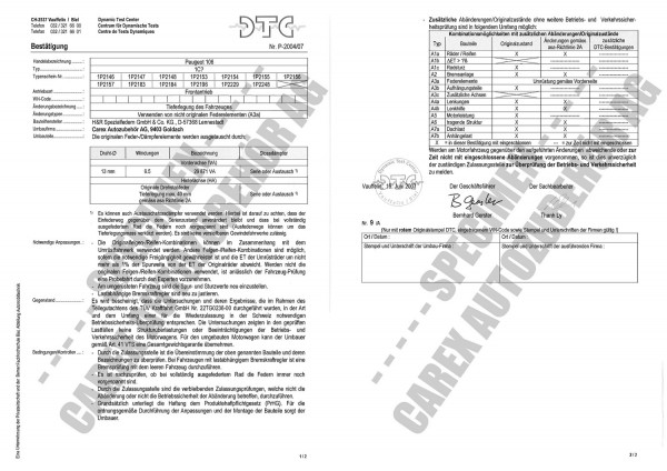 DTC-Gutachten P-2004/07 zu Federn