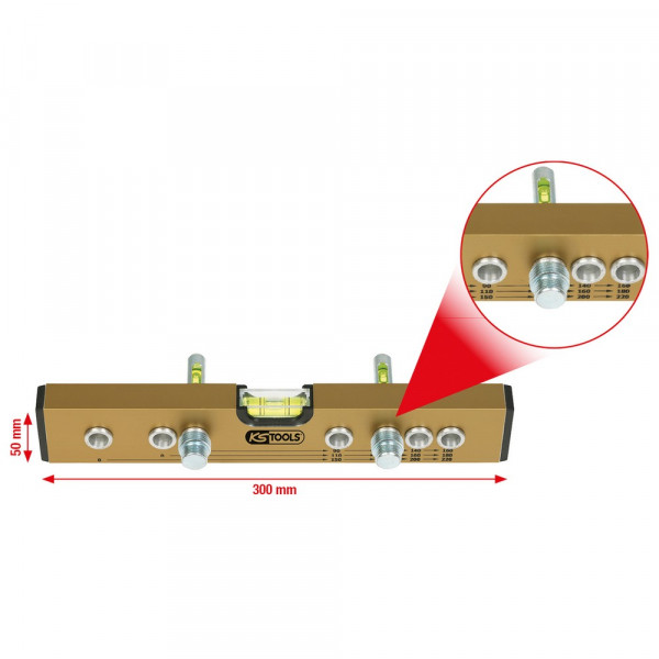 KS TOOLS Normabstandswasserwaage /