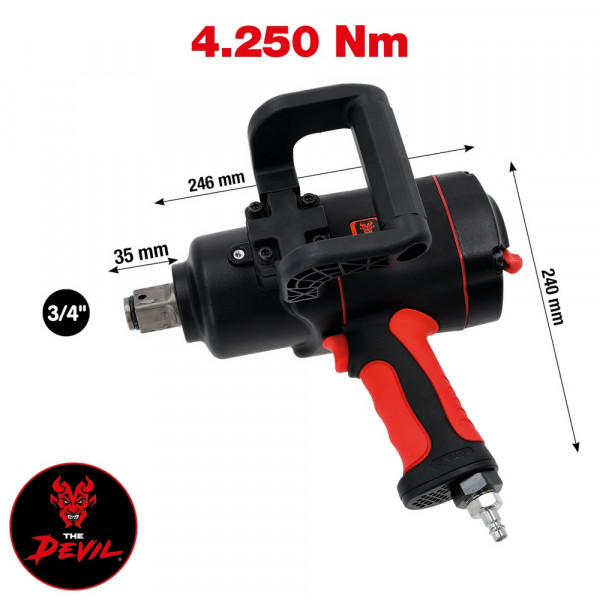 KS TOOLS 3/4&quot; THE DEVIL Schlagschrauber