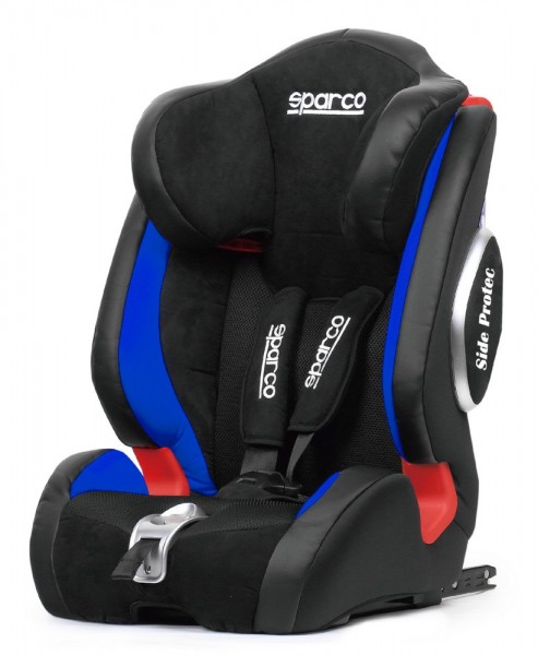 SPARCO Kindersitz F1000KI schwarz-blau, mit Isofix