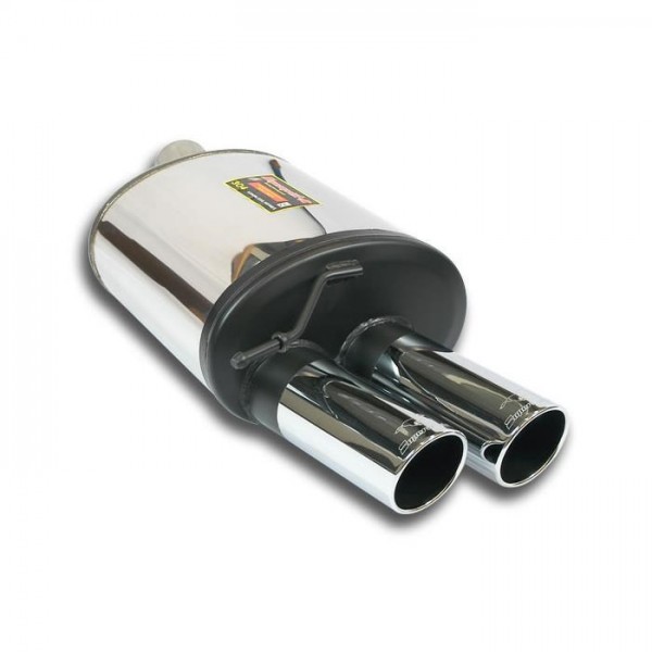 SUPERSPRINT Endschalldämpfer oval 2x80mm