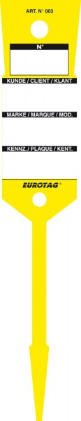EUROTAG Schlüssel-Etiketten GELB