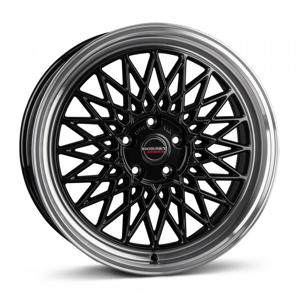 Borbet B-7516 black rim polished KBA100670
