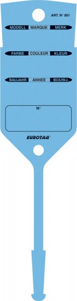 EUROTAG Schlüssel-Etiketten BLAU
