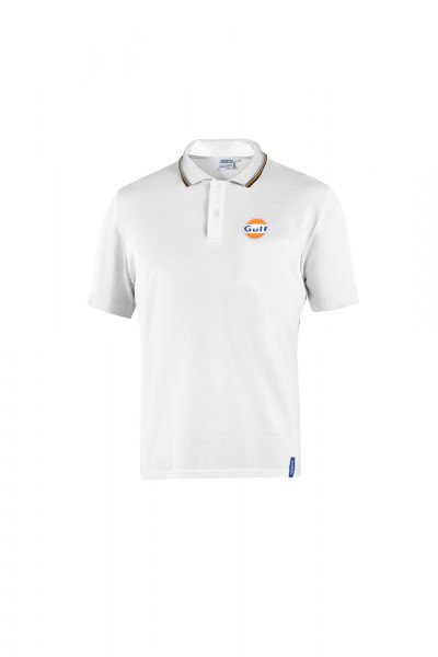 SPARCO POLO PIQUET GULF WH S