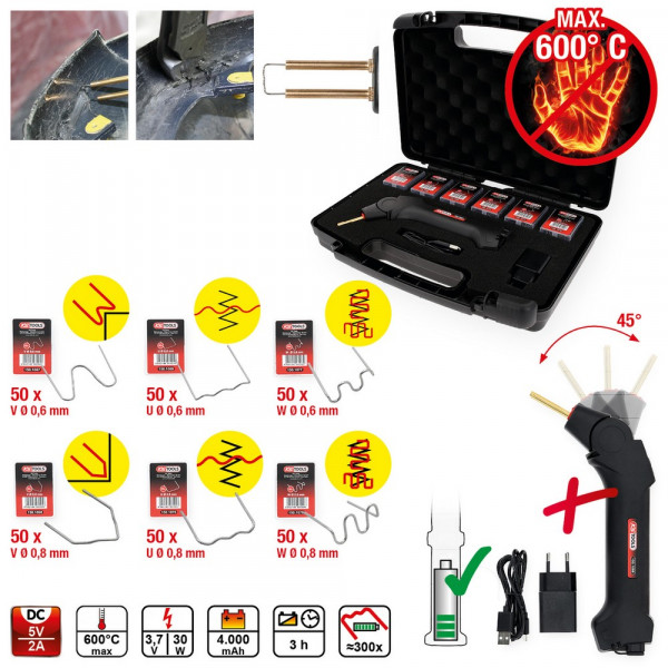 KS TOOLS Kunststoffreparatur-Satz, 303-tlg