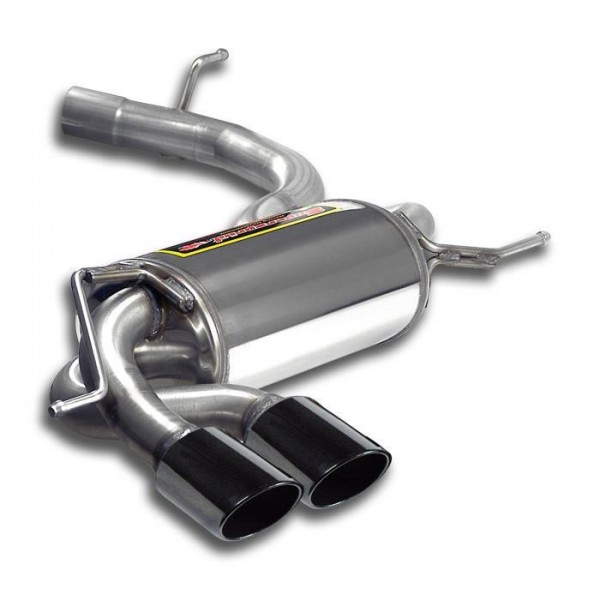 SUPERSPRINT Endschalldämpfer 2x90mm rund BLACK