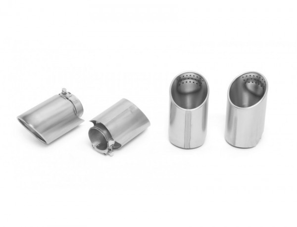TUBISTYLE Edelstahl Endrohr 112mm Titan finish
