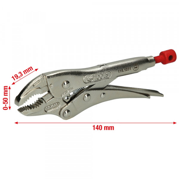 KS TOOLS Gripzange,50mm,L=140mm